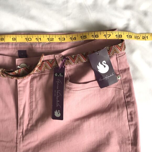 NWT Gloria Vanderbilt Womens Skimmer Capris Pink Sasha 16 All Around Slimming - Picture 7 of 10